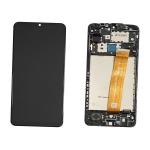 DISPLAY LCD PER SAMSUNG A127F A12 2021 NERO CON FRAME GH82-26485A GH82-26486A (VER. SM-A032F R0.0 BOE B8) SERVICE PACK