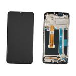 ECRAN LCD POUR OPPO A15 / A15S NOIR AVEC CHASSIS 4907272 4905630