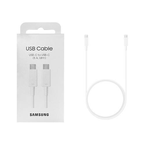 Cable Usb de Tipo-C A Tipo-C Samsung 1.8m 5a Blanco