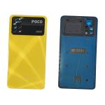 BACK COVER PER XIAOMI POCO X4 PRO 5G GIALLO CON VETRO CAM 5600060K6P00