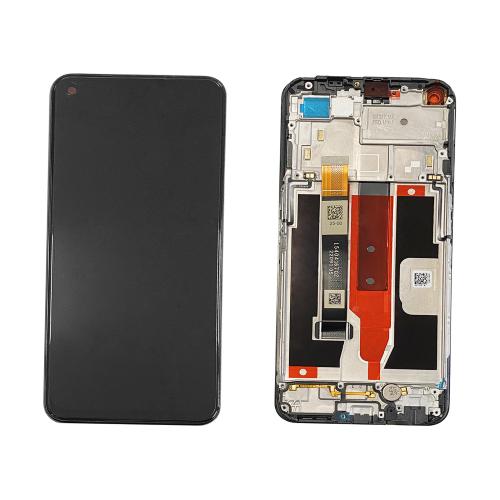 Schermo LCD Per Realme 8 5G RMX3241 – Display Da 6,5” Con Vetro E Strumenti Di Riparazione, Nero
