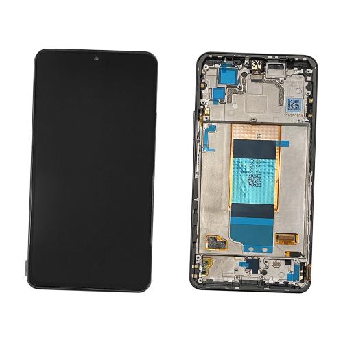 ECRAN LCD POUR XIAOMI POCO F4 2022 NOIR AVEC CHASSIS 56000HL11R00 560009L11R00