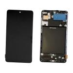 DISPLAY LCD FOR SAMSUNG A715F A71 2020 BLACK WITH FRAME (INCELL)