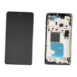 PANTALLA LCD PARA MOTOROLA XT2201 MOTO EDGE 30 PRO NEGRO CON MARCO 5D68C20654 5D68C20276 5D68C20263