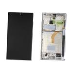 PANTALLA LCD PARA SAMSUNG S908B S22 ULTRA BLANCO CON MARCO GH82-27488C GH82-27489C SERVICE PACK