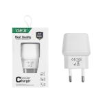 PRESA USB + TYPE-C DEJI 33W DUAL TYPE-A + TYPE-C BIANCO