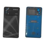 BACK COVER PER XIAOMI POCO X4 PRO 5G NERO CON VETRO CAM 5600050K6P00
