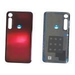 AKKUDECKEL RUCKSEITE BACKCOVER FUR MOTOROLA XT2019 G8 PLUS ROT 5S58C15538