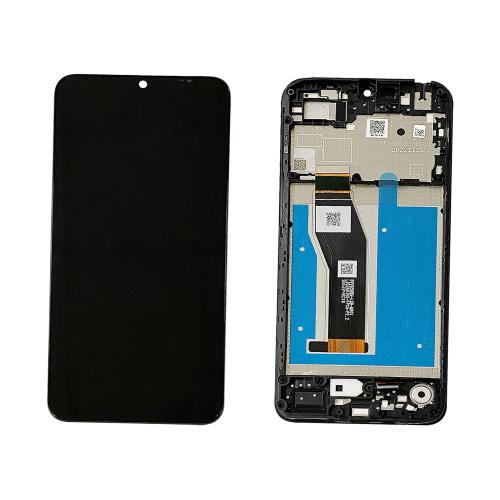 32244 - ECRAN LCD POUR MOTOROLA XT2345 MOTO E13 NOIR AVEC CHASSIS