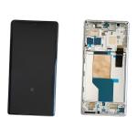 DISPLAY LCD PER MOTOROLA XT2241 MOTO EDGE 30 ULTRA BIANCO CON FRAME 5D68C21261 5D68C21453