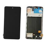 DISPLAY LCD FOR SAMSUNG A515F A51 BLACK WITH FRAME (INCELL)