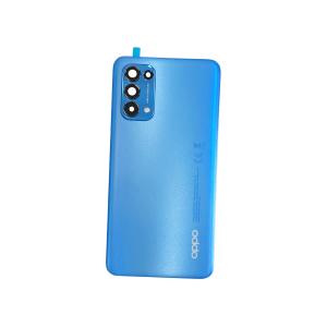 BACK COVER PER OPPO FIND X3 LITE / RENO 5 BLU CON VETRO CAM 4906013 - SERVICE PACK