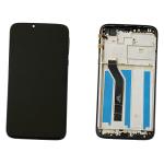 DISPLAY LCD PER MOTOROLA XT1955 MOTO G7 POWER NERO CON FRAME