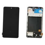 DISPLAY LCD PER SAMSUNG A515F A51 NERO CON FRAME (OLED) (S/S)