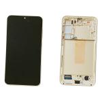 DISPLAY LCD PER SAMSUNG S916B S23 PLUS CREMA CON FRAME GH82-30476B GH82-30477B