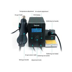 STAZIONE SALDANTE QUICK 715 2IN1 PER SALDATURE A STAGNO ED ARIA CALDA