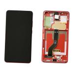 DISPLAY LCD PER SAMSUNG G985F G986B S20 PLUS ROSSO CON FRAME GH82-22145G GH82-22134G