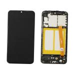 PANTALLA LCD PARA SAMSUNG A202F A20E NEGRO CON MARCO