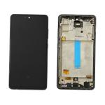 DISPLAY LCD FOR SAMSUNG A528B A52S BLACK WITH FRAME (AMOLED) (O/S)
