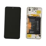 PANTALLA LCD PARA HUAWEI HONOR X8 SILVER CON MARCO + BATERIA 0235ACDS