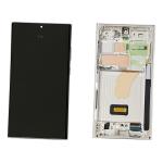 DISPLAY LCD PER SAMSUNG S918B S23 ULTRA 5G SKY BLU / LIME CON FRAME GH82-30465G GH82-30466G