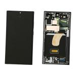 BILDSCHIRM LCD FUR SAMSUNG S918B S23 ULTRA 5G GRAPHITE / ROT MIT RAHMEN GH82-30465E GH82-30466E
