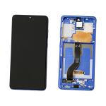 DISPLAY LCD PER SAMSUNG G985F G986B S20 PLUS AURA BLU CON FRAME GH82-31441H GH82-31442H