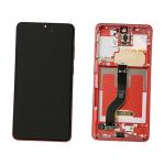 DISPLAY LCD PER SAMSUNG G985F G986B S20 PLUS ROSSO CON FRAME GH82-31441G GH82-31442G
