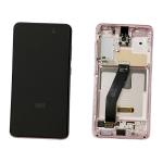 DISPLAY LCD PER SAMSUNG G980F G981B S20 ROSA CON FRAME GH82-31432C