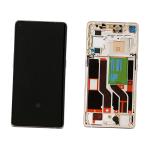DISPLAY LCD PER OPPO FIND X3 NEO / RENO 5 PRO SILVER CON FRAME 4906178 SERVICE PACK