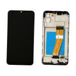 DISPLAY LCD PER SAMSUNG A035G A03 NERO CON FRAME (EU VERSION)