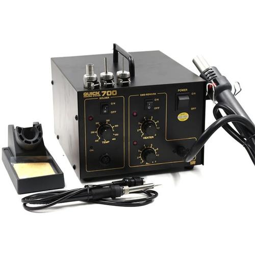 STAZIONE SALDANTE QUICK 700 2IN1 PER SALDATURE A STAGNO ED ARIA CALDA