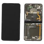 DISPLAY LCD PER SAMSUNG F721B Z FLIP 4 5G NERO CON FRAME GH82-29440E GH82-29441E GH82-30238E GH82-30239E SERVICE PACK