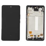 DISPLAY LCD FOR SAMSUNG A536B A53 BLACK WITH FRAME (OLED) (O/S)