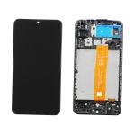 DISPLAY LCD PER SAMSUNG A127F A12 2021 NERO CON FRAME (FLAT SM-A127F R0.0 BOE B3)