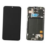 DISPLAY LCD FOR SAMSUNG A405F A40 BLACK WITH FRAME GH82-19674A GH82-19672A SERVICE PACK