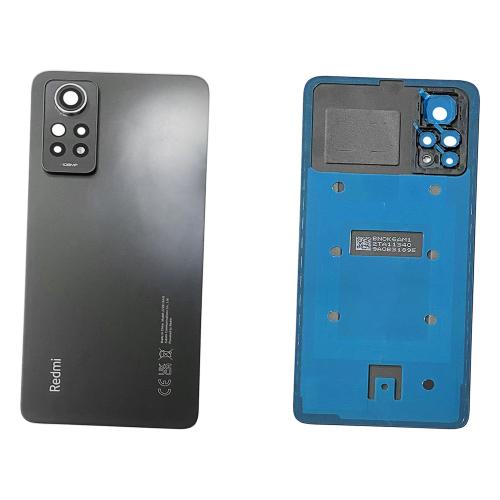LUVSS Cover Posteriore In Vetro Per Xiaomi Redmi Note 12 Pro 5G - Con Adesivo E Kit Riparazione (Nero)