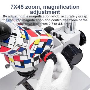 MICROSCOPIO MEGA-IDEA BINOCULARE 7-45X 