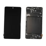 PANTALLA LCD PARA SAMSUNG A715F A71 2020 NEGRO CON MARCO GH82-22152A GH82-22248A SERVICE PACK