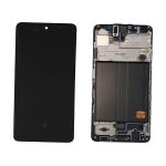 DISPLAY LCD FOR SAMSUNG A515F A51 BLACK WITH FRAME GH82-21669A GH82-21680A GH82-22083A SERVICE PACK