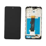 BILDSCHIRM LCD FUR MOTOROLA XT2227 MOTO E32 SCHWARZ MIT RAHMEN 