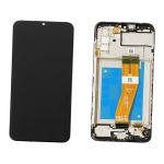 DISPLAY LCD PER SAMSUNG A025F A025G A02S NERO (NON EU) CON FRAME GH81-20118A SERVICE PACK