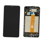 DISPLAY LCD PER SAMSUNG A022F A02 2021 NERO CON FRAME GH82-25249A GH82-25250A (VER. SM-A125F REV 0.1 - CDOT)