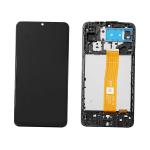 PANTALLA LCD PARA SAMSUNG A125 A12 NEGRO CON MARCO (VER. SM-A125F - REV C - DTC)