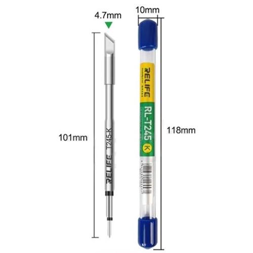 PUNTA PER STAZIONE SALDANTE RELIFE RL-T245-K A COLTELLO 4.7mm
