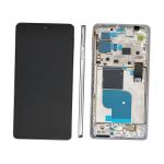 DISPLAY LCD PER MOTOROLA XT2201 MOTO EDGE 30 PRO BIANCO CON FRAME 5D68C20277