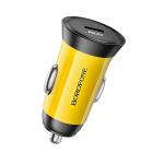 PRESA AUTO BOROFONE BZ26 TYPE-C RICARICA VELOCE 30W 3A GIALLO - BLISTER RETAIL