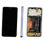 DISPLAY LCD PER HUAWEI NOVA Y90 BLU / CRYSTAL BLUE CON FRAME 02355ARH - SERVICE PACK