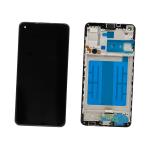 DISPLAY LCD FOR SAMSUNG A217F A21S BLACK WITH FRAME - OEM SERVICE PACK