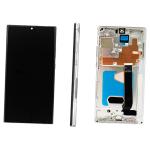 BILDSCHIRM LCD FUR SAMSUNG N985F N986B NOTE 20 ULTRA WEISS MIT RAHMEN (SOFT OLED)